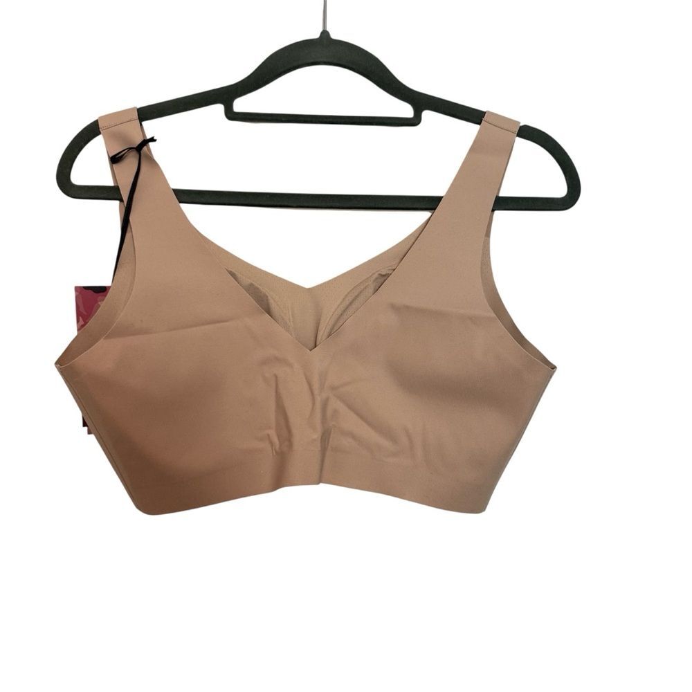 Honeylove LiftWear V-Neck Bra Sand Nude LWBR0101 NWT - Picture 2 of 11
